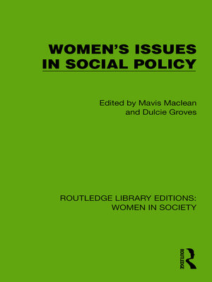 cover image of Women's Issues in Social Policy